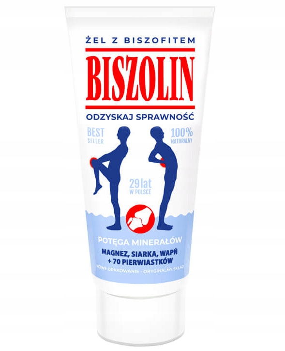 

Biszolin żel bóle haluksy, ostrogi mięśnie 190 g