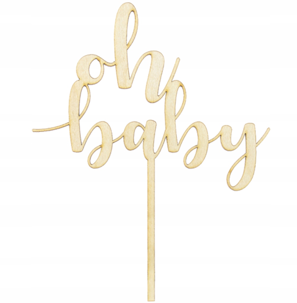 

Topper Na Tort Drewniany Baby SHOWER-9247