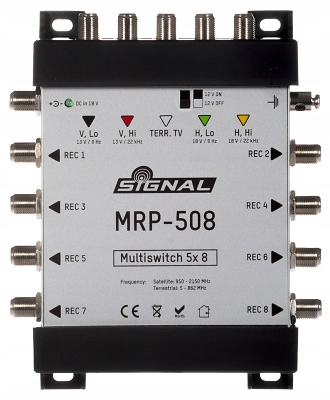 

Multiswitch 5 wejść 8 wyjść 5/8 Signal MRP-508