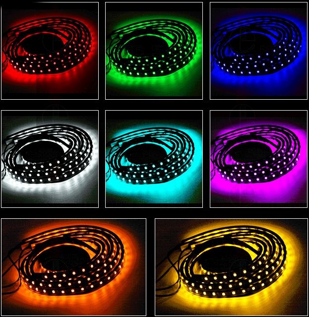 PODŚWIETLENIE PODWOZIA 4 PASY LED Z PILOTEM Producent inny