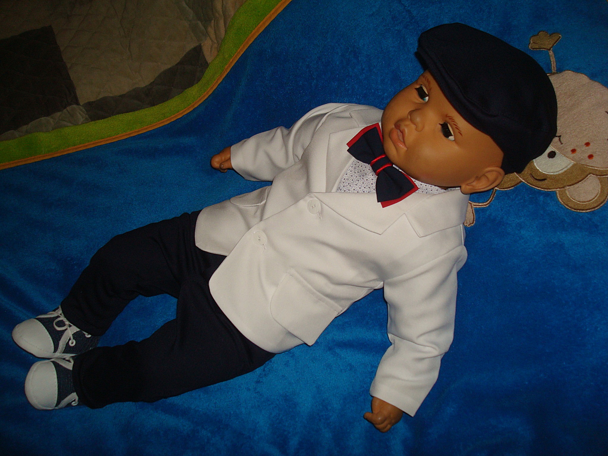 MARYNARKA BAWEŁNIANE UBRANKO/CHRZTU /WESELE/74 Rozmiar 74