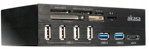 

Szybki Czytnik karta Hub 5,25'' 2x Usb 3.0 eSATA