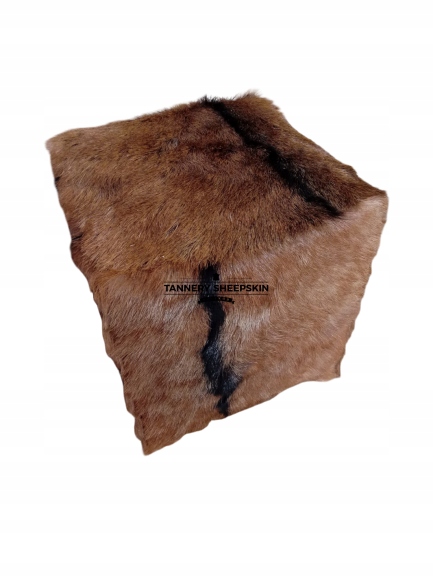 Pufa Stolička z kozej kože Prírodná kozia koža