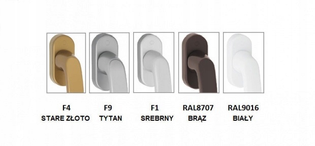 HOPPE klamka klamki SECUSTIK OKIENNA LUXEMBOURG Materiał aluminium