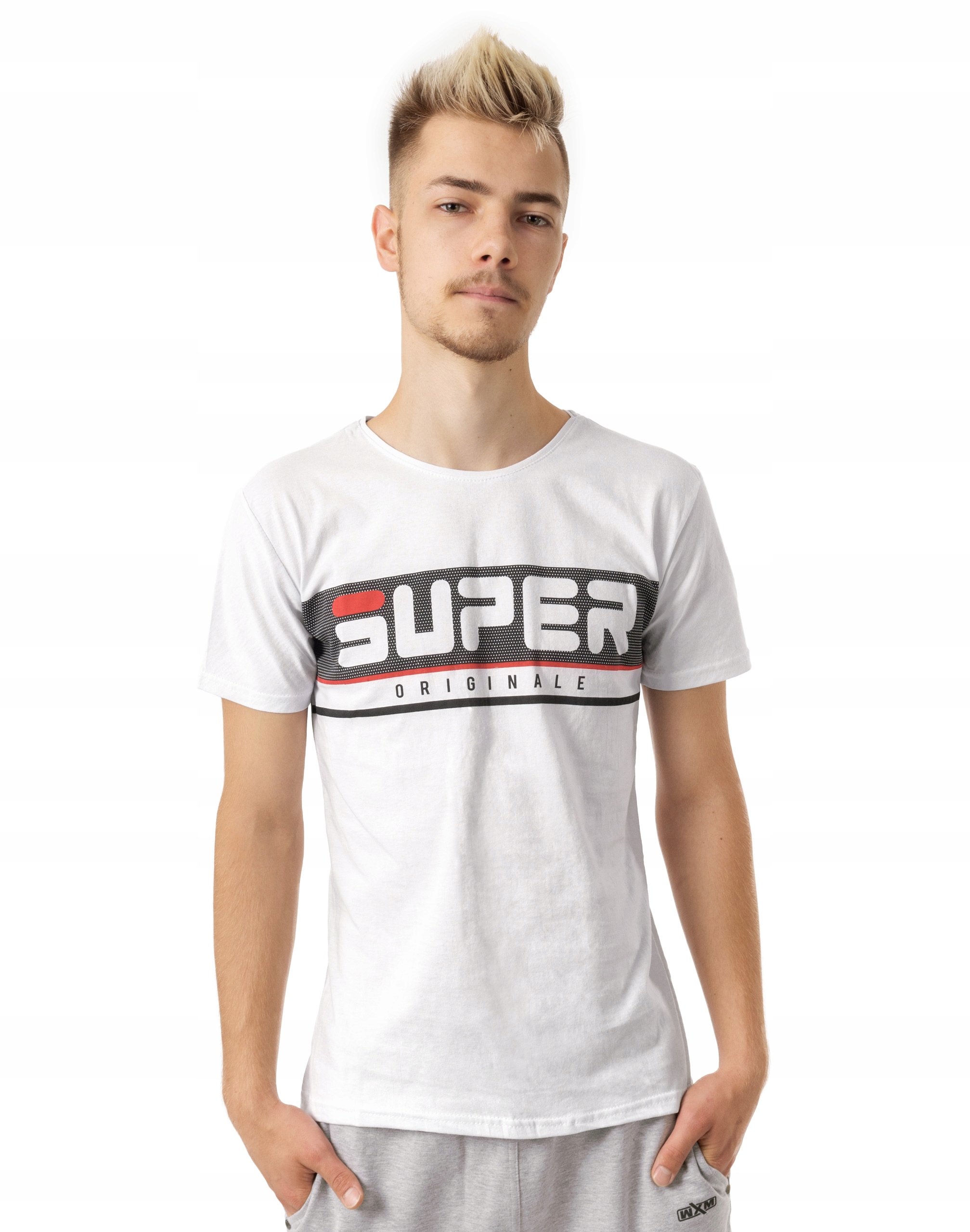 

Koszulka Podkoszulek Męski T-shirt Top KM11-01 r M