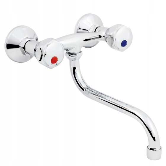 BATERIA UMYWALKOWA KUCHENNA ŚCIENNA CHROM ROYAL