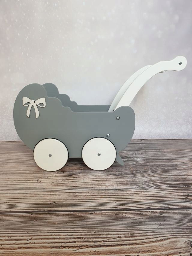 DREWNIANY WÓZEK DLA LALEK PCHACZ CHODZIK PRODUCENT Marka Tomas