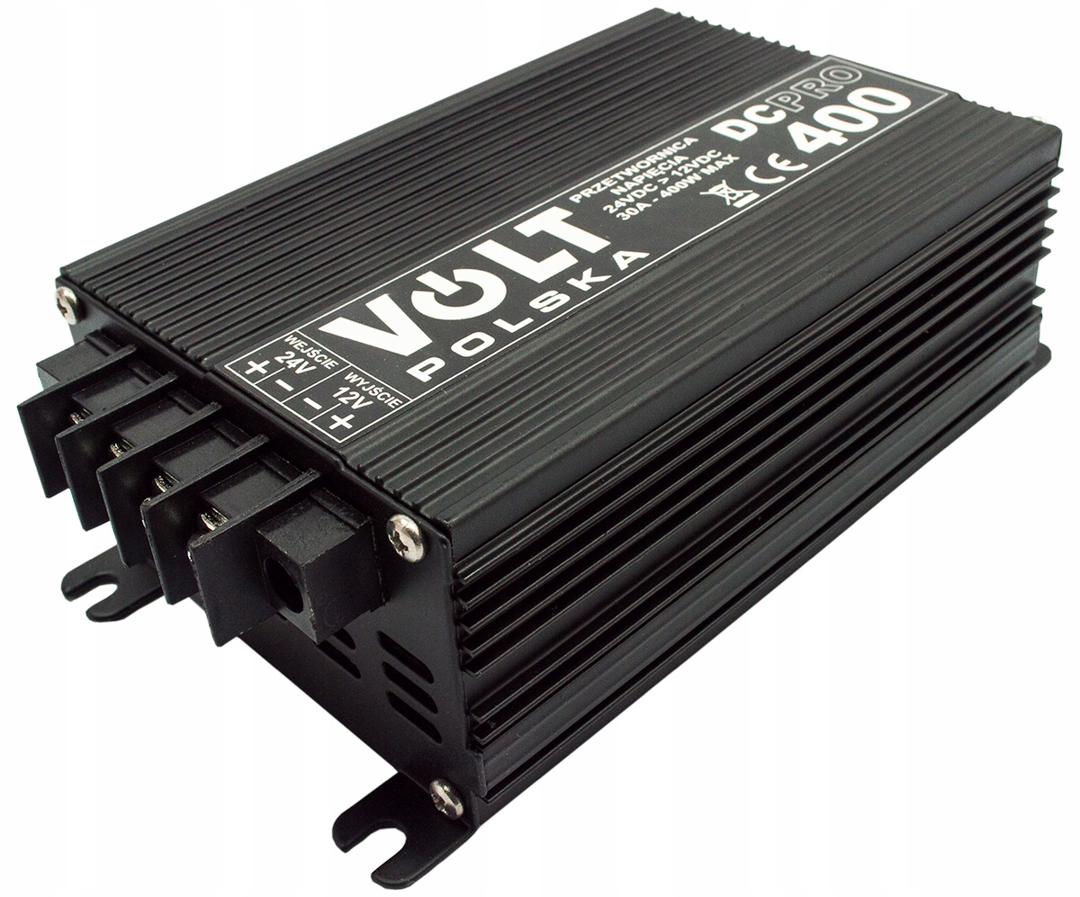 REDUKTOR NAPIECIA 24 12V PRZETWORNICA PRADU 400W P Net power 400 W
