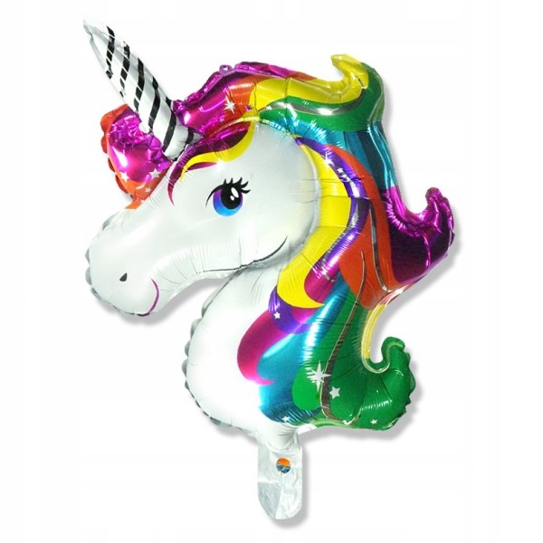 

Balon Magiczny Tęczowy Jednorożec 70 cm / foliowy