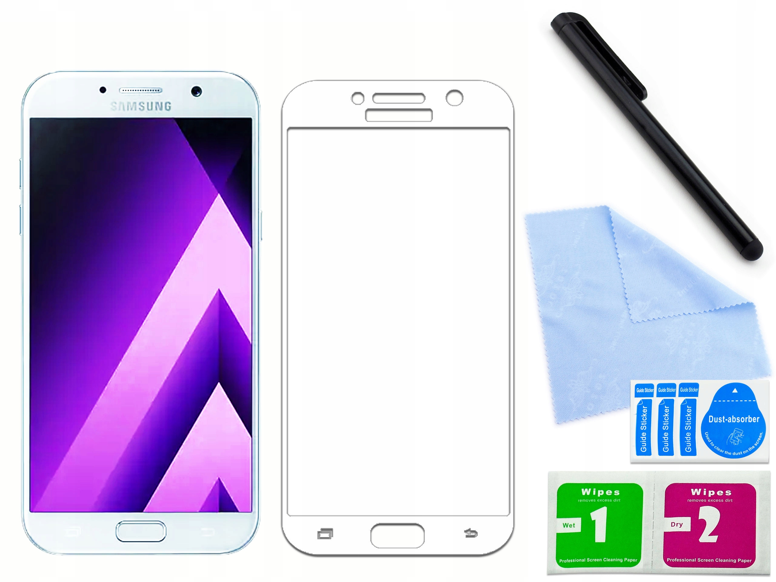 

Szkło hartowane 3D Samsung Galaxy A7 2017 Białe