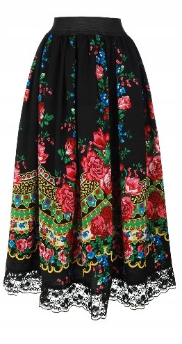 

Spódnica folk MIDI Maxi góralska Cleo S M L XL