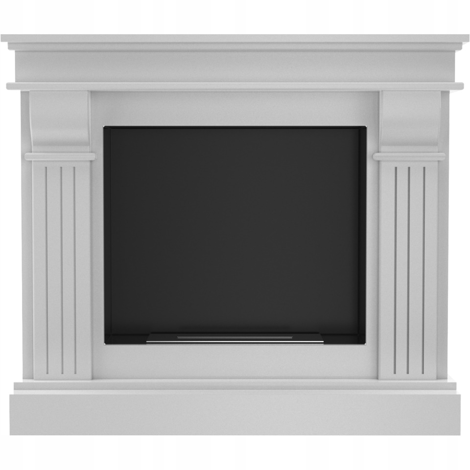 BIOKOMINEK portal AUGUST PORTALOWY angielski bezdymny biały aromaterapia Szerokość 115 cm