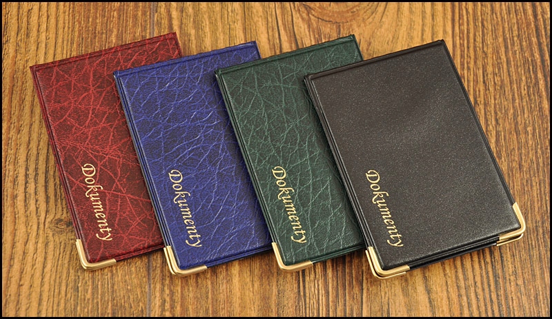 OKŁADKA, OKŁADKI, ETUI NA KARTY DOKUMENTY KOLORY Marka bez marki