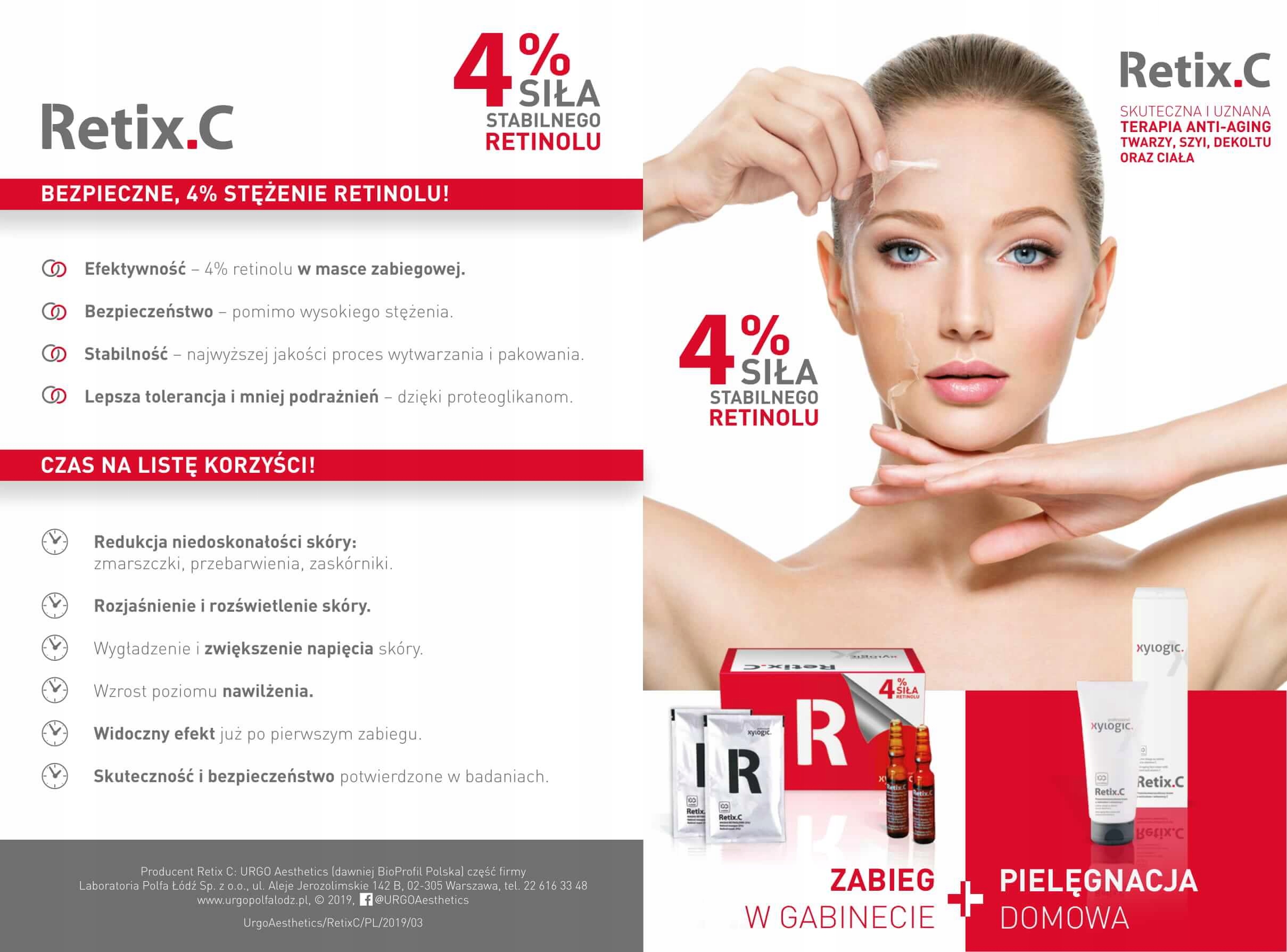 XYLOGIC RETIX C RETINOL 4% zestaw profesjonalny Rodzaj inny