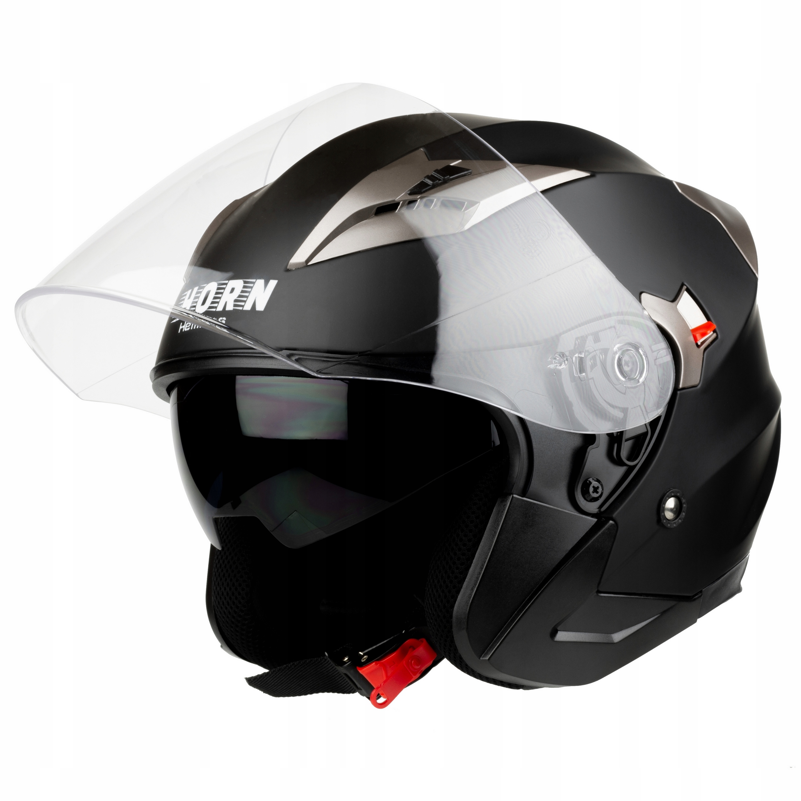 KASK HORN BLENDA CHOPPER MOTOCYKLOWY KOMINIARKA M Producent Horn