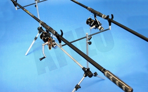 STANOWISKO KARPIOWE GRUNTOWE WĘDKARSKIE STOJAK 2 WĘDKI ROD-POD + POKROWIEC Marka FL