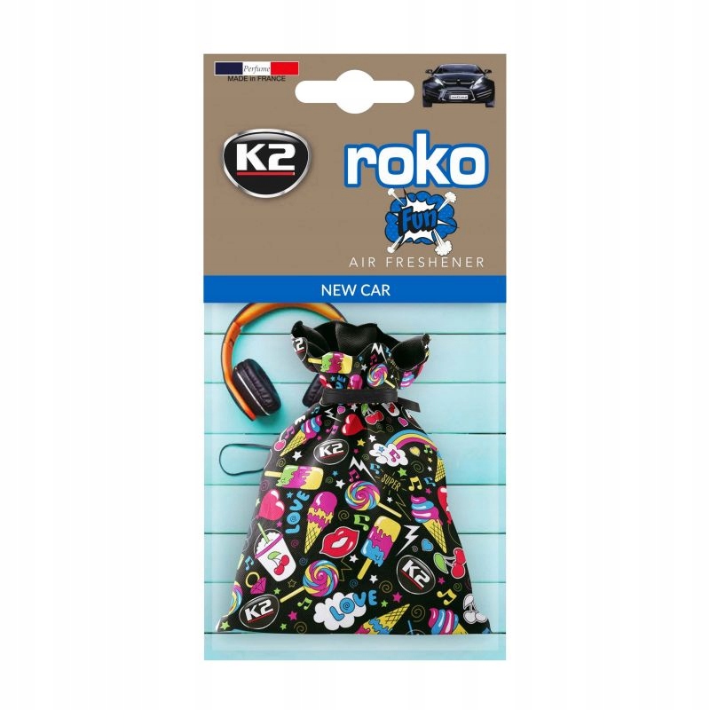 

K2 Roko Fun zapach Nowy Samochód New Car woreczek