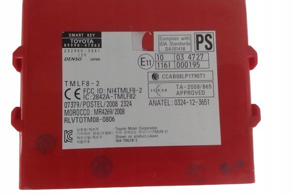 МОДУЛЬ SMART KEY ДЛЯ TOYOTA PRIUS III 89990-47062