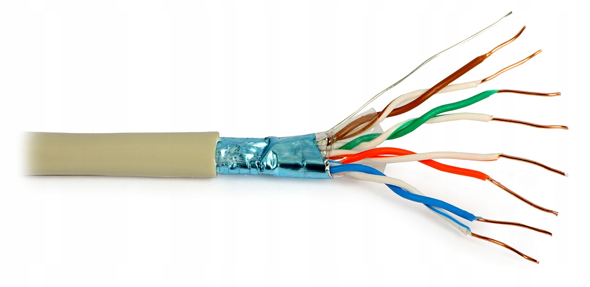 

Przewód Netset F/utp 5e Skrętka ekranowana wew. 1m