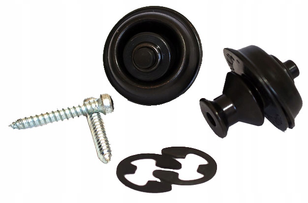 Dunlop SLS1033BK Straplok Strap Retainers Dual Design Black Oxide Straplock