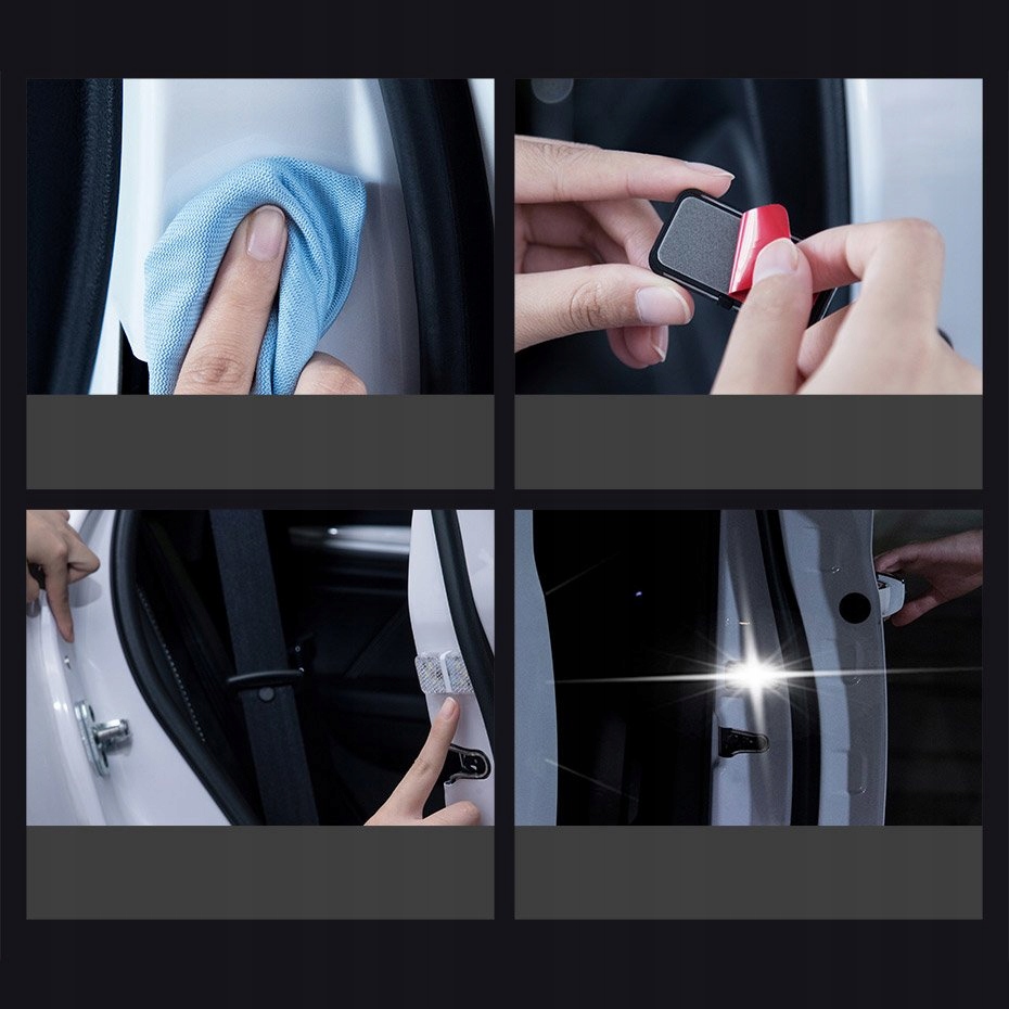 LAMPKA OSTRZEGAWCZA DRZWI SAMOCHODU LED 2 SZTUKI Producent części Baseus