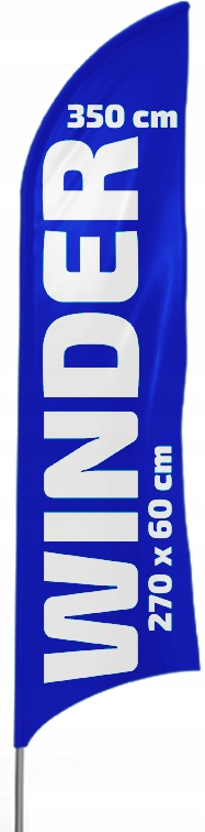 WINDER 350 CM FLAGA REKLAMOWA + PODSTAWA WODNA 12L Marka inny