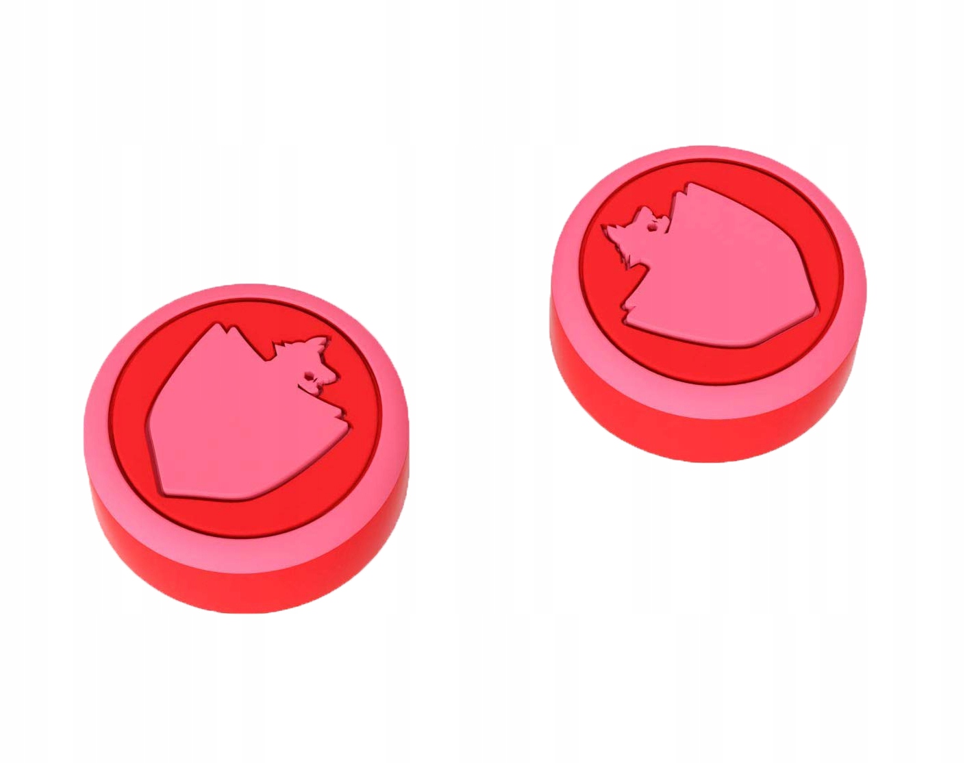 2x GUMKI NAKŁADKI SILIKONOWE SWITCH OLED POKEMON SHIELD Czerwone - 2 szt.