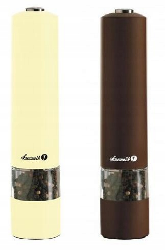 

Kremowy + Brązowy Młynek Do Przypraw Soli Łucznik