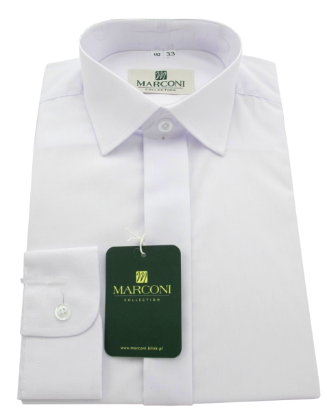 BIAŁA KOSZULA wizytowa MARCONI rozm.140 Wiek dziecka 8 lat +