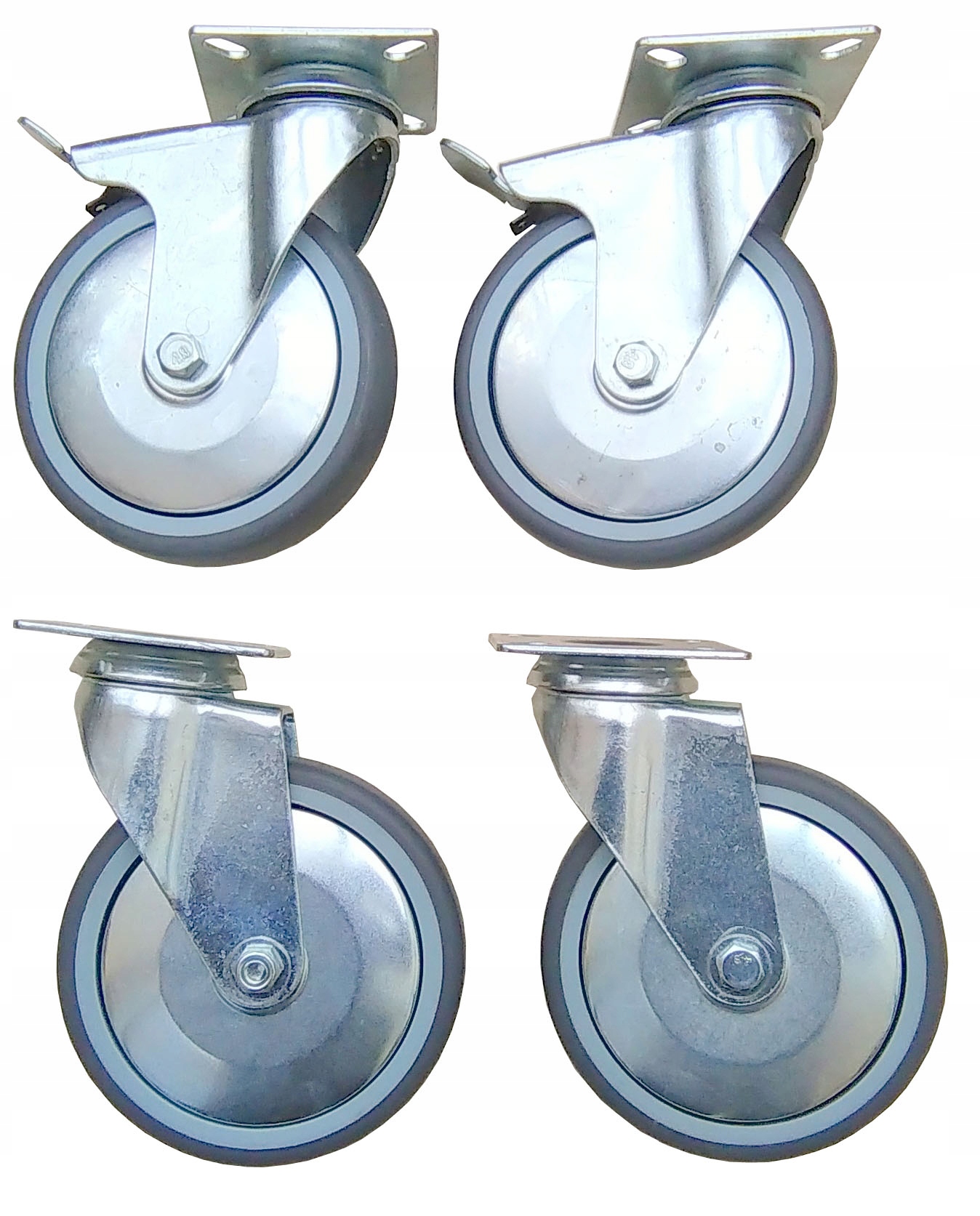 Kolečko 125 mm kolečka brzda sada 4 ks