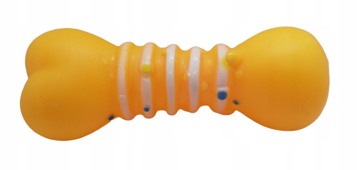 

gumowy gryzak kostka z piszczałką - wielkość 12 cm