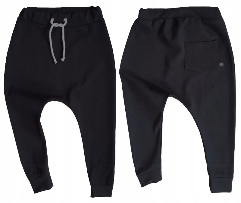 104 BAGGY CZARNE spodnie dziecięce dresowe jakość Marka Inna marka