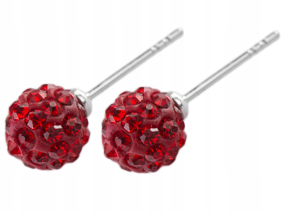 

Versil kolczyki Swarovski kulki 8 mm srebro 925