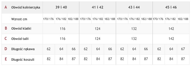 KOSZULA CZARNA KLASYCZNA SP/G 41/42 170-176 Rodzaj kołnierzyka kołnierzyk