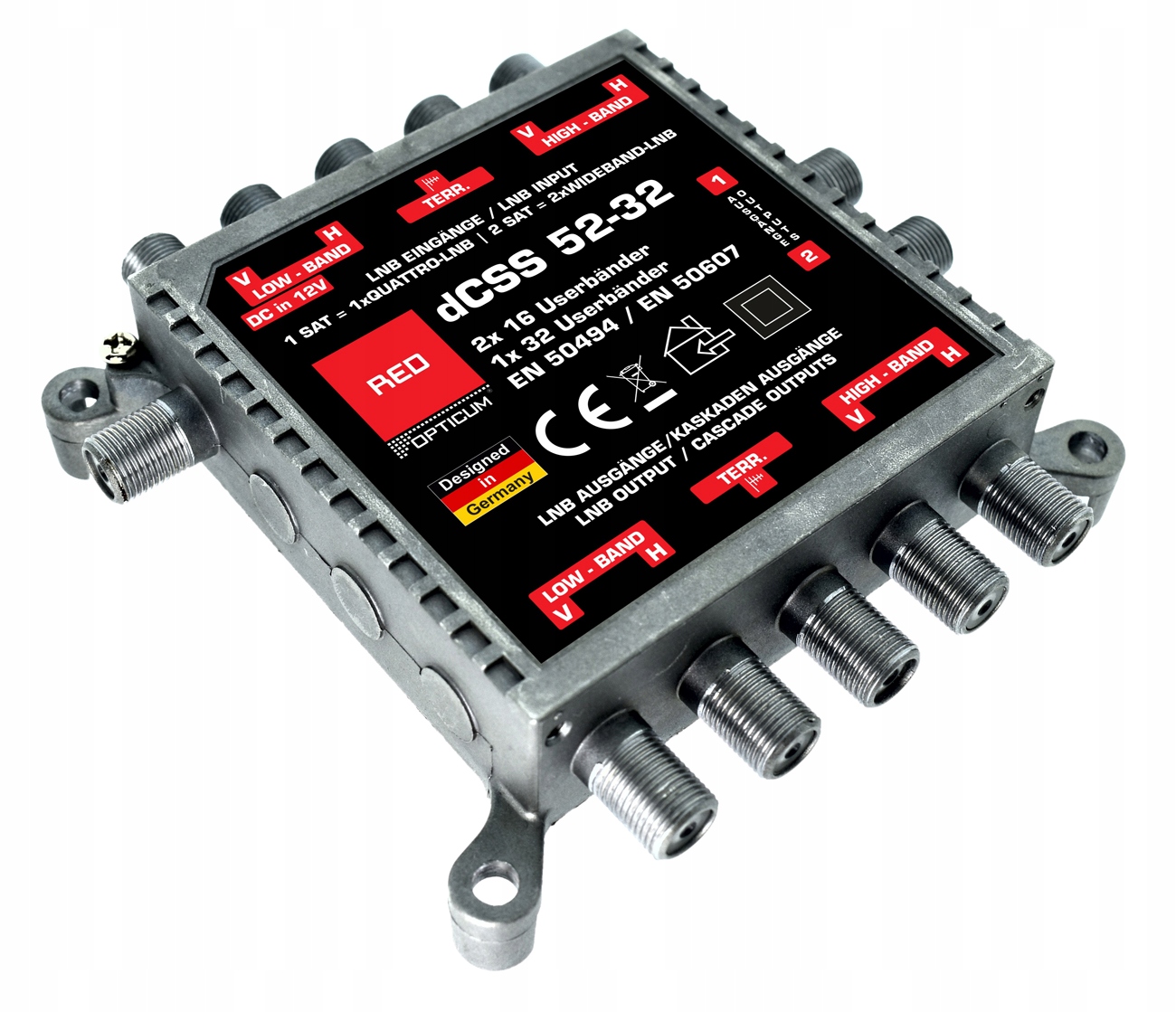 Multiswitch Unicable II Opticum Dcss 52-32