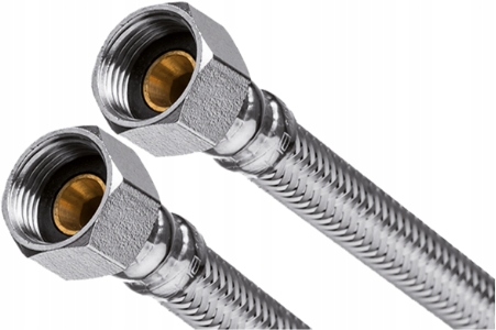 WĘŻYK 100CM DO BATERII W OPLOCIE STALOWYM 3/8''