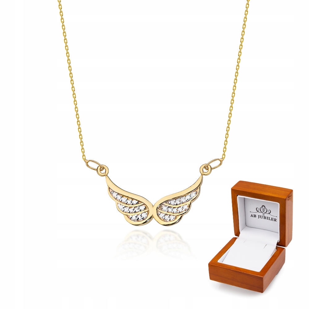 

Naszyjnik Celebrytka 585 Skrzydła Anioła Diamenty