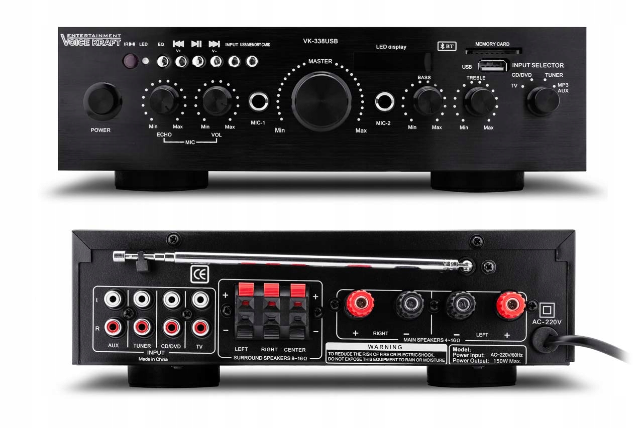 NAGŁOŚNIENIE SUFITOWE GŁOŚNIKI PIONEER WZMACNIACZ BLUETOOTH RADIO USB AUX Marka Pioneer