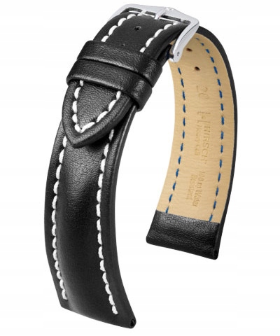 Řemínek Hirsch Black Heavy Calf 20 Styl Breitling