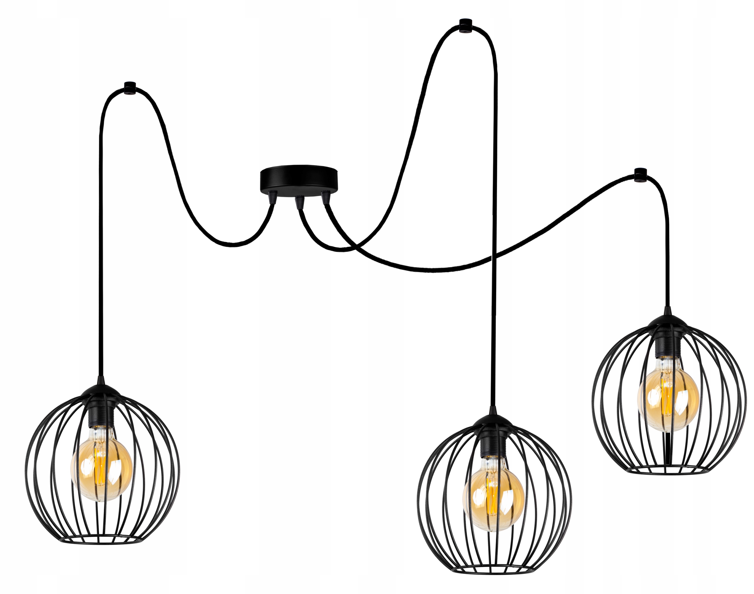 

Lampa Wisząca Sufitowa Żyrandol Pająk Loft Edison