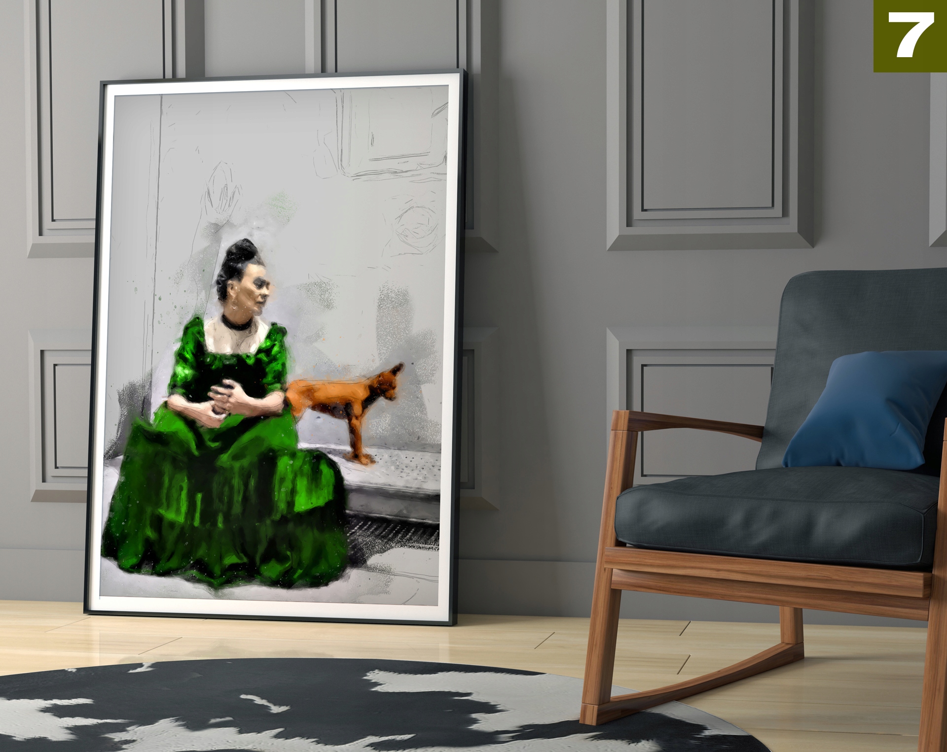 Frida Kahlo Elegancki Plakat Modny Kobiecy HIT A3