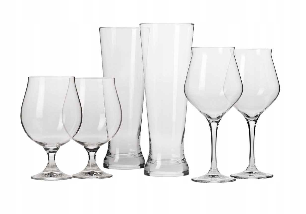 Komplet konesera piwa Brewery KROSNO zestaw 6szt Linia Brewery