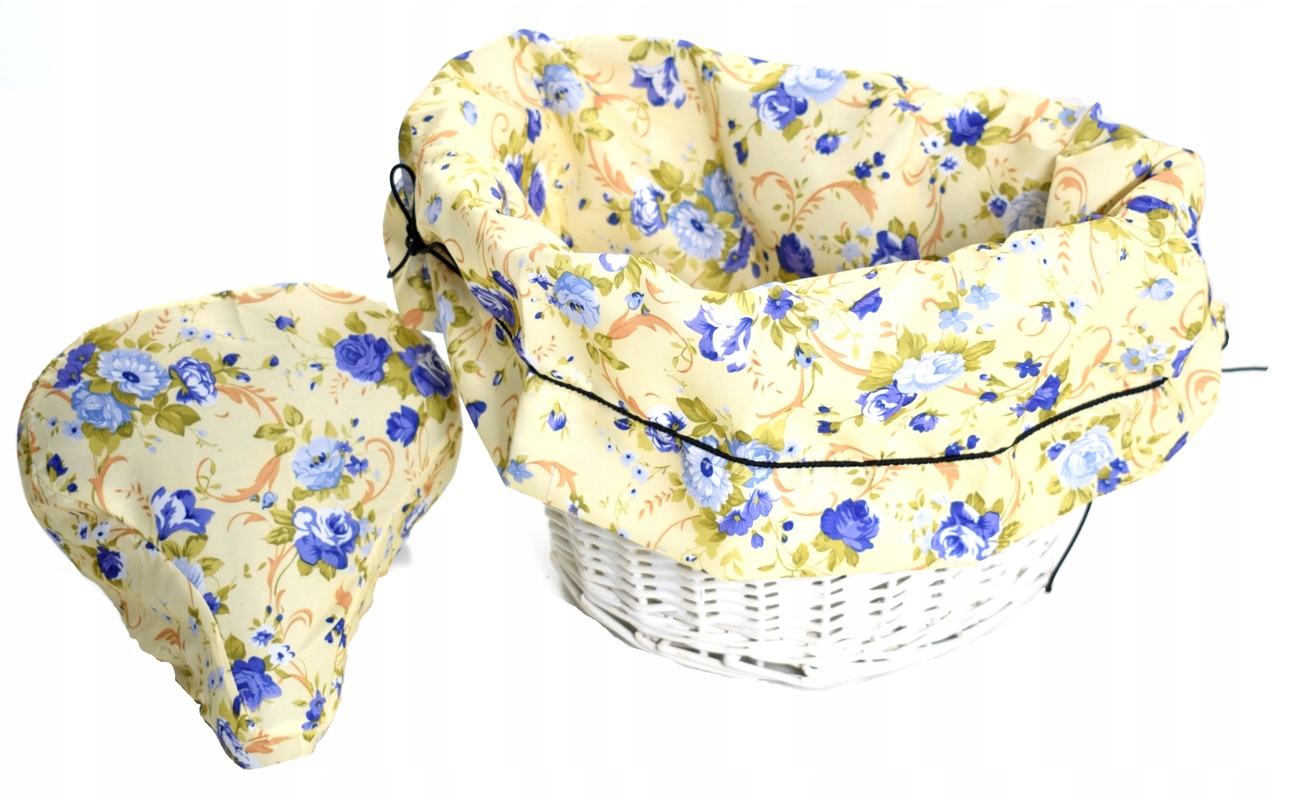 Wyściółka na koszyk rowerowy + pokrowiec siodła Marka inna