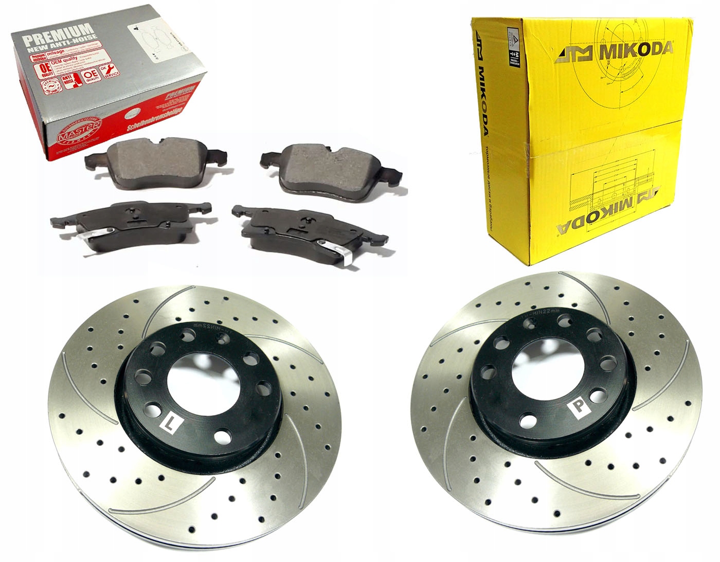 TARCZE NAWIERCANE NACINANE KLOCKI PRZÓD OPEL 280mm