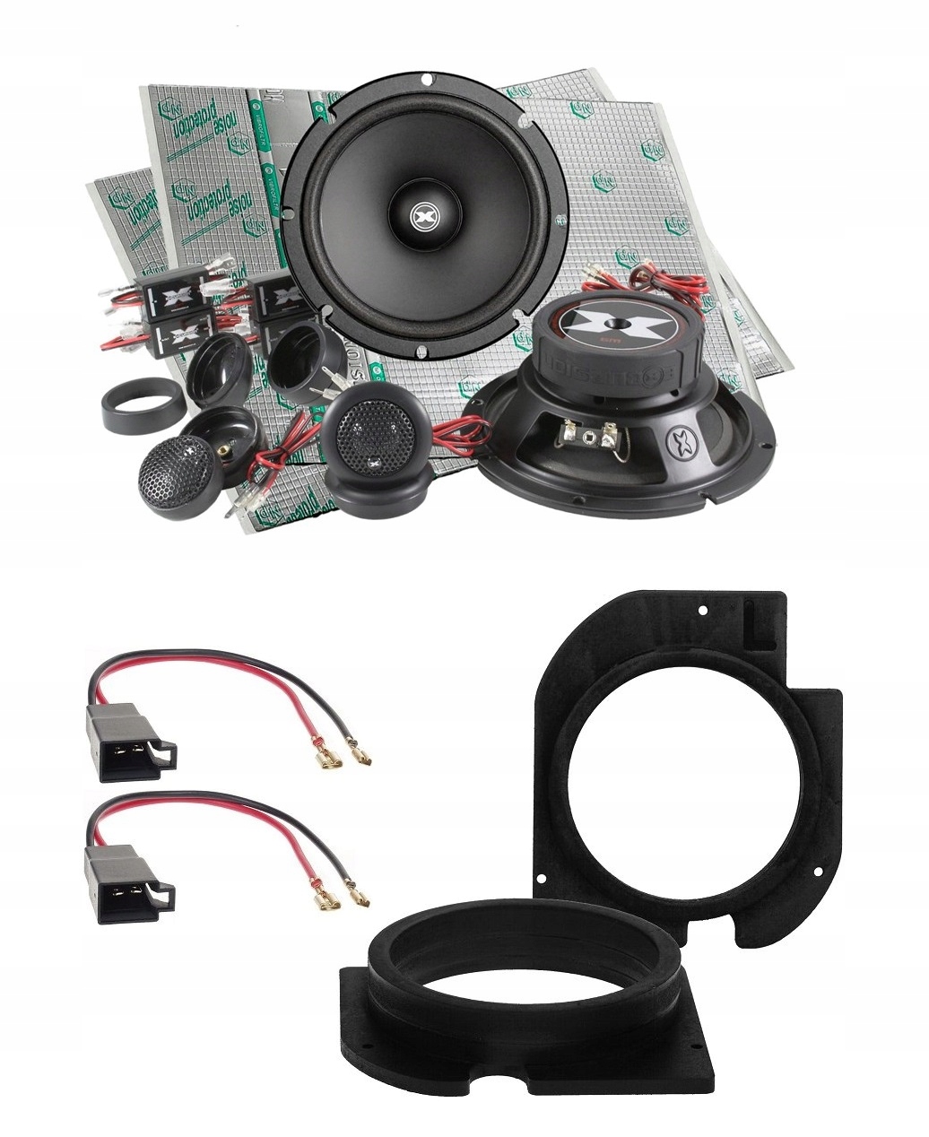 Automobilové reproduktory 165 mm Podložky Excursion SX-6C Škoda Octavia 1 Predná Časť