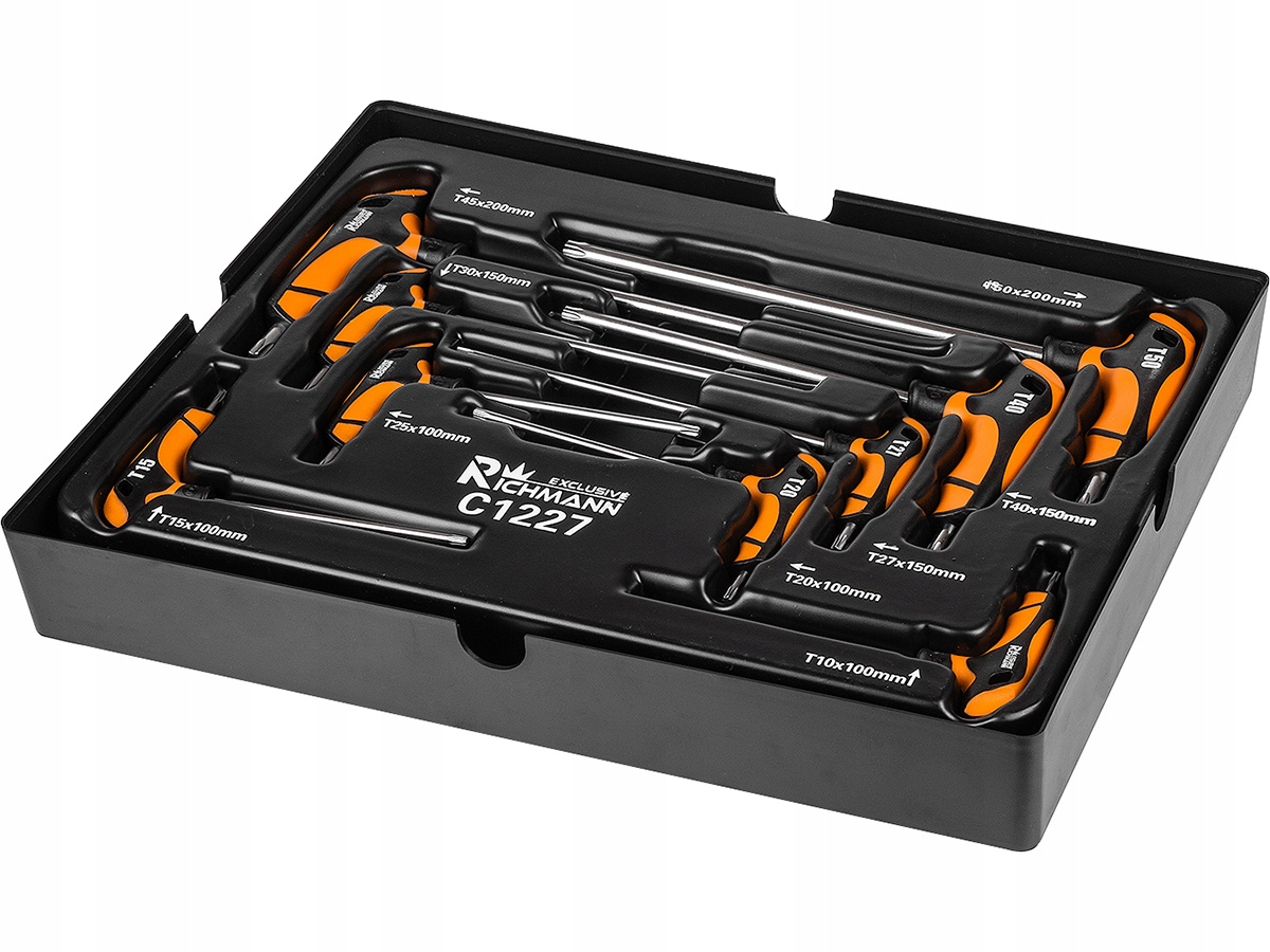 Klucze TORX typ T wkład 9 elementów CORONA C1227