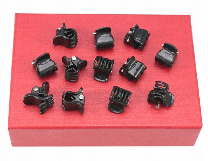 

Krabiki Do Włosów Czarne 1 cm 12 Sztuk