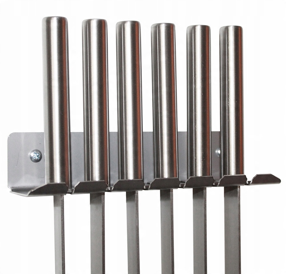 

Szpady szaszłyki szpikulce 6szt uchwyt inox