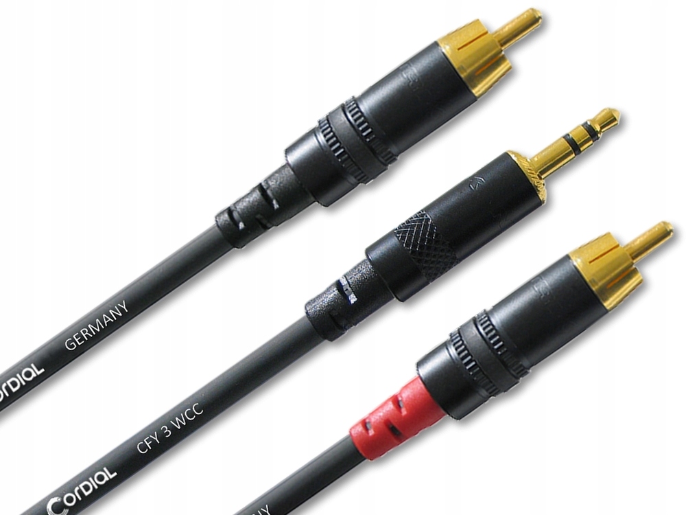 

Cordial Cfy Audio Kabel Mini Jack 3,5mm 2xRCA - 3m