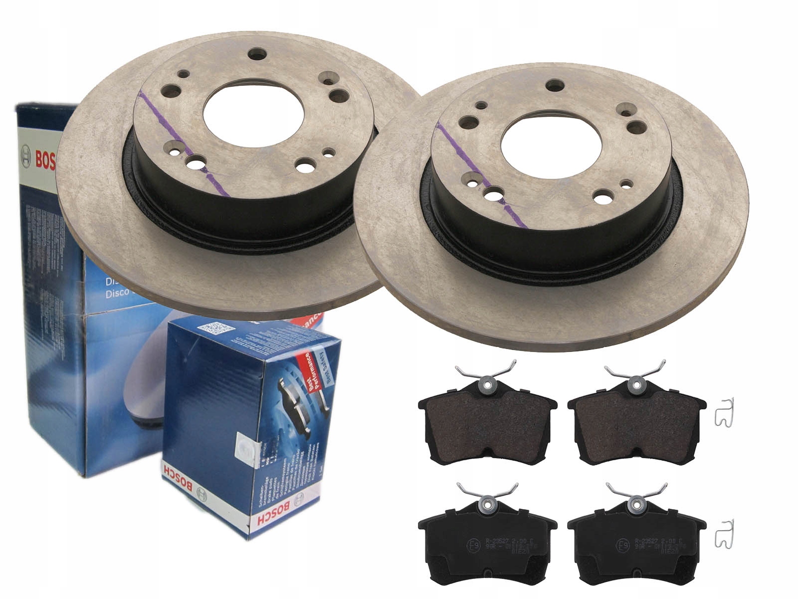 ДИСКИ + КОЛОДКИ BOSCH ЗАДНЯЯ HONDA ACCORD VIII ОТ 03